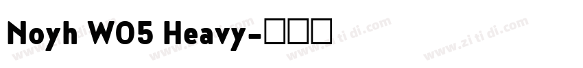 Noyh W05 Heavy字体转换 Noyh W05 Heavy字体转换